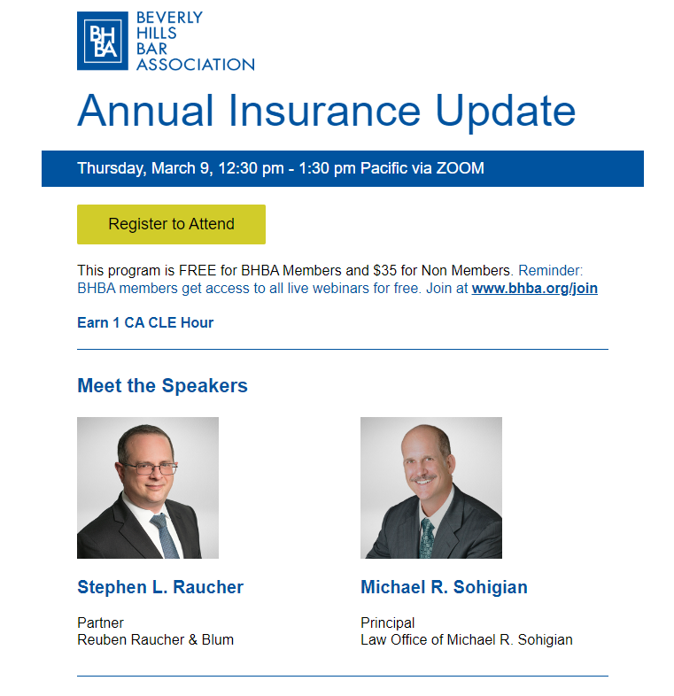 2022 Annual Insurance Update (BHBA)