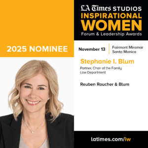 Stephanie Blum Nominated as LA Times Studios Inspirational Women